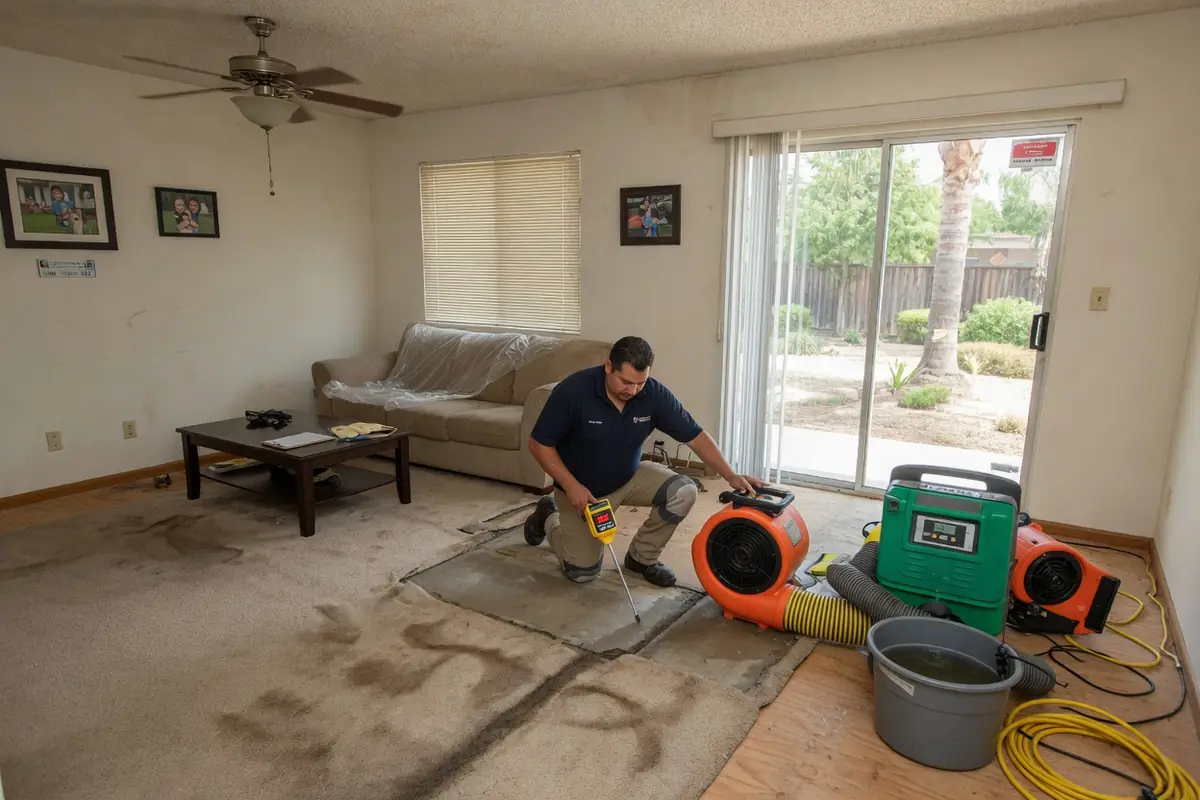 Emergency Water Damage Restoration Roseville CA, LLC crew at work